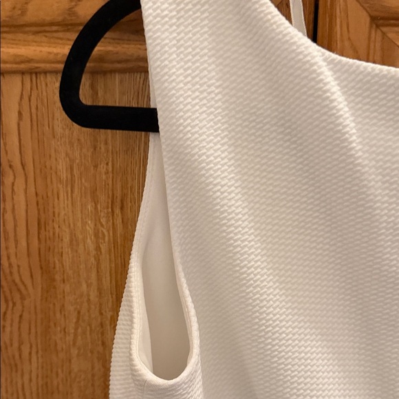 Studio One Two-Tone Midi Sheath Dress Sz 6 Black and White - Picture 9 of 15